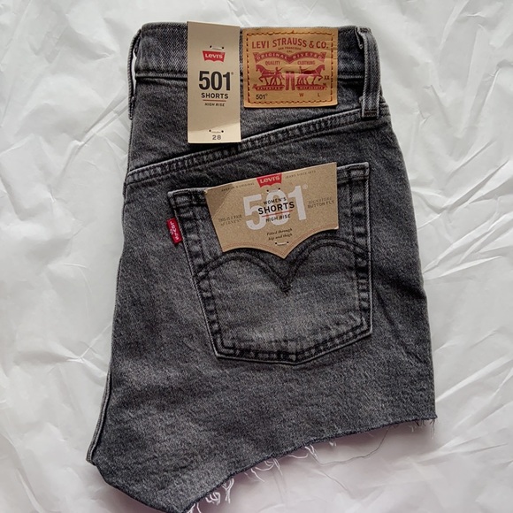New Levi’s 501 high rise denim shorts - Picture 7 of 8